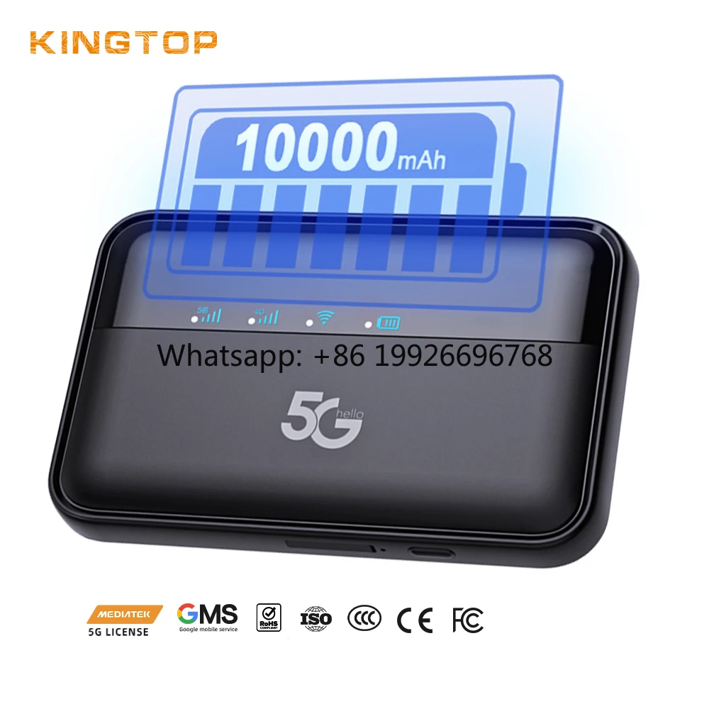 Factory ODM 5G Esim Mobile Router & Pocket Modem with VPN 300Mbps 5G/2.4G Wi-Fi 10000mAh Long Battery Life SIM Card Slot
Factory ODM 5G Esim Mobile Router & Pocket Modem with VPN 300Mbps 5G/2.4G Wi-Fi 10000mAh Long Battery Life SIM Card Slot