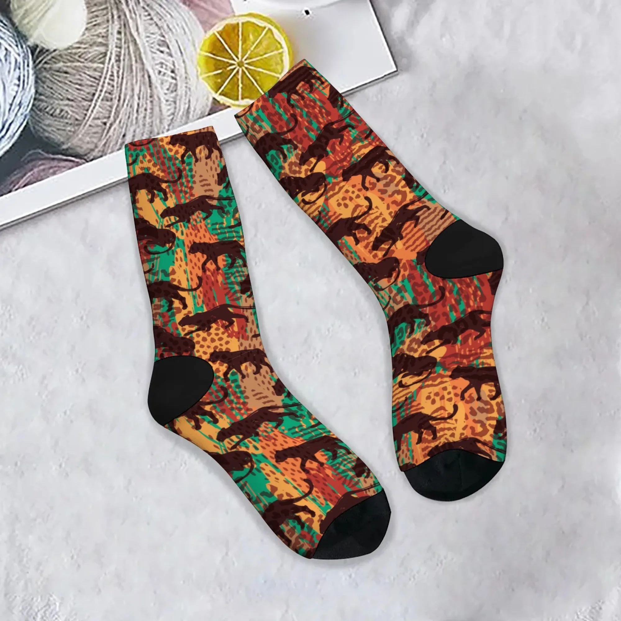 Ethnic Tribal Style Jungle Cheetah Men's Socks Retro Street Casual Fashion Socks Soft Comfortable Outdoor Cycling Sports Socks
Ethnic Tribal Style Jungle Cheetah Men's Socks Retro Street Casual Fashion Socks Soft Comfortable Outdoor Cycling Sports Socks