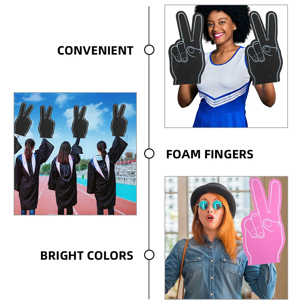 4pcs Foam Finger Props EVA Cheerleading Party Foam Finger Props Accessories Party Supplies Lightweight Gifts
4pcs Foam Finger Props EVA Cheerleading Party Foam Finger Props Accessories Party Supplies Lightweight Gifts