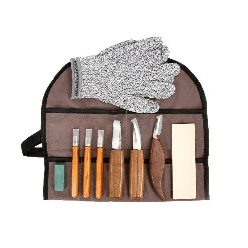 Cross-border walnut handle full-blade carving knife set, carpenter woodworking chisel multi-functional carving grooving tool
Cross-border walnut handle full-blade carving knife set, carpenter woodworking chisel multi-functional carving grooving tool