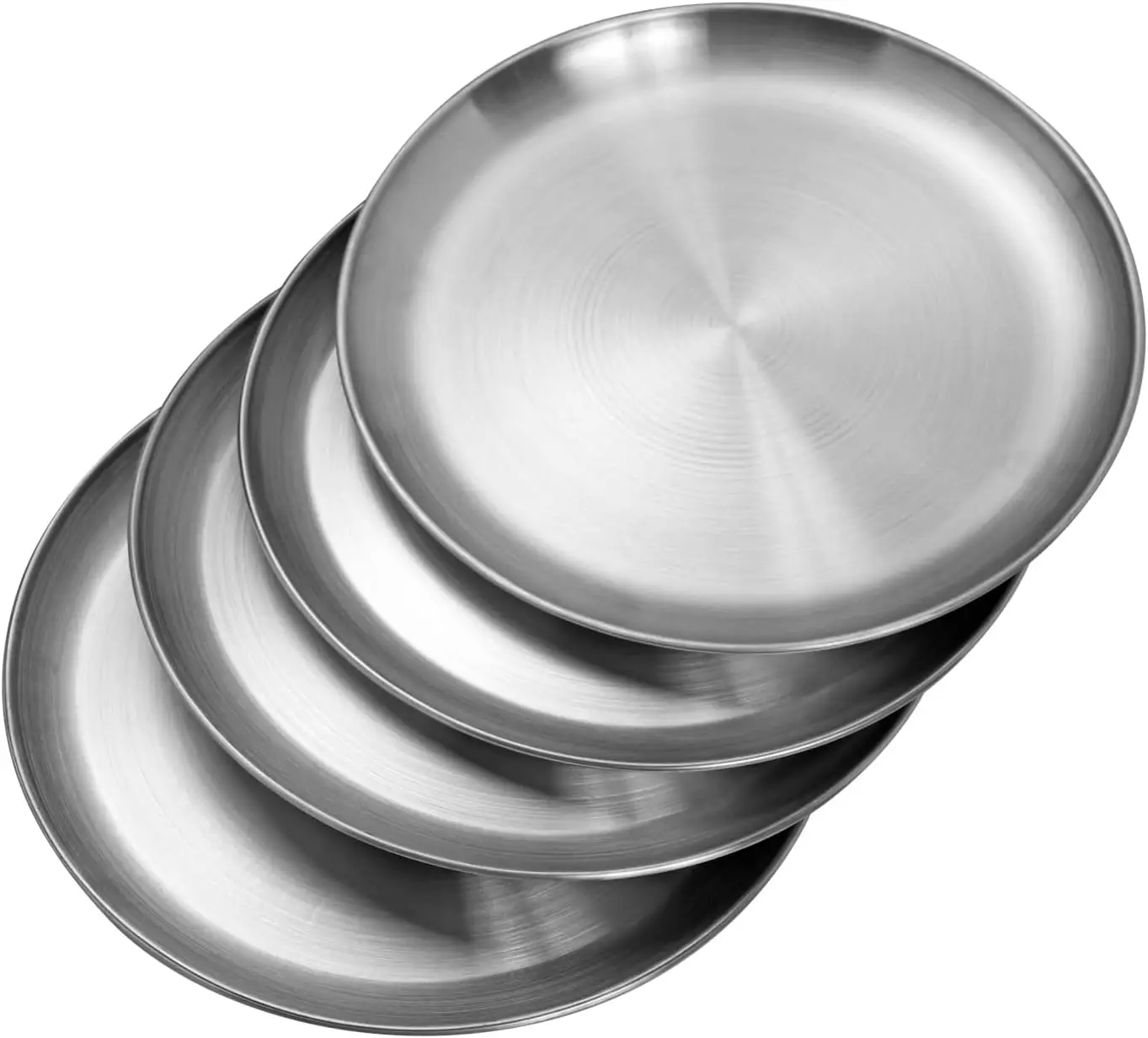 Stainless Steel Plates 10 inch Metal Lightweight Dinner Dishes Set of 4 for BBQ Camping
Stainless Steel Plates 10 inch Metal Lightweight Dinner Dishes Set of 4 for BBQ Camping