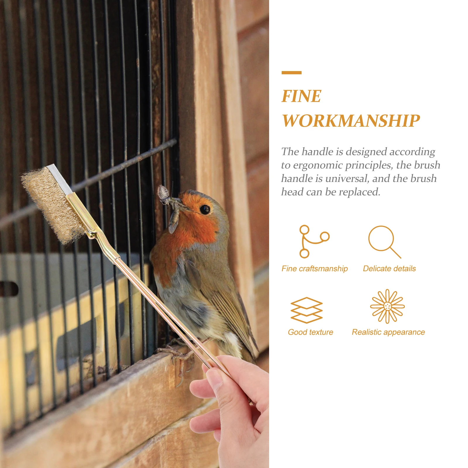 1 Set Of Steel Wire For Cleaning Brush Long Handle Bird Droppings Remover Cage Cleaning Tool Parrot Brush Easy Clean
1 Set Of Steel Wire For Cleaning Brush Long Handle Bird Droppings Remover Cage Cleaning Tool Parrot Brush Easy Clean