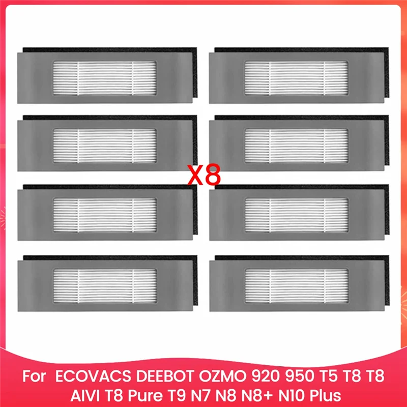 B90B-8Pcs HEPA-фильтр для пылесосов ECOVACS DEEBOT OZMO 920, 950, T5, T8, T8 AIVI, T8 Pure, T9, N7, N8, N8+, N10 Plus
B90B-8Pcs HEPA-фильтр для пылесосов ECOVACS DEEBOT OZMO 920, 950, T5, T8, T8 AIVI, T8 Pure, T9, N7, N8, N8+, N10 Plus