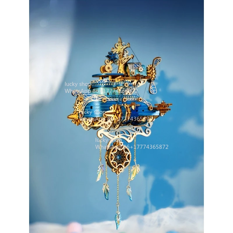 Fantasy Steam Castle Architectural Art Decor, Sky Cabin DIY Handmade Desktop Creative Ornament
Fantasy Steam Castle Architectural Art Decor, Sky Cabin DIY Handmade Desktop Creative Ornament