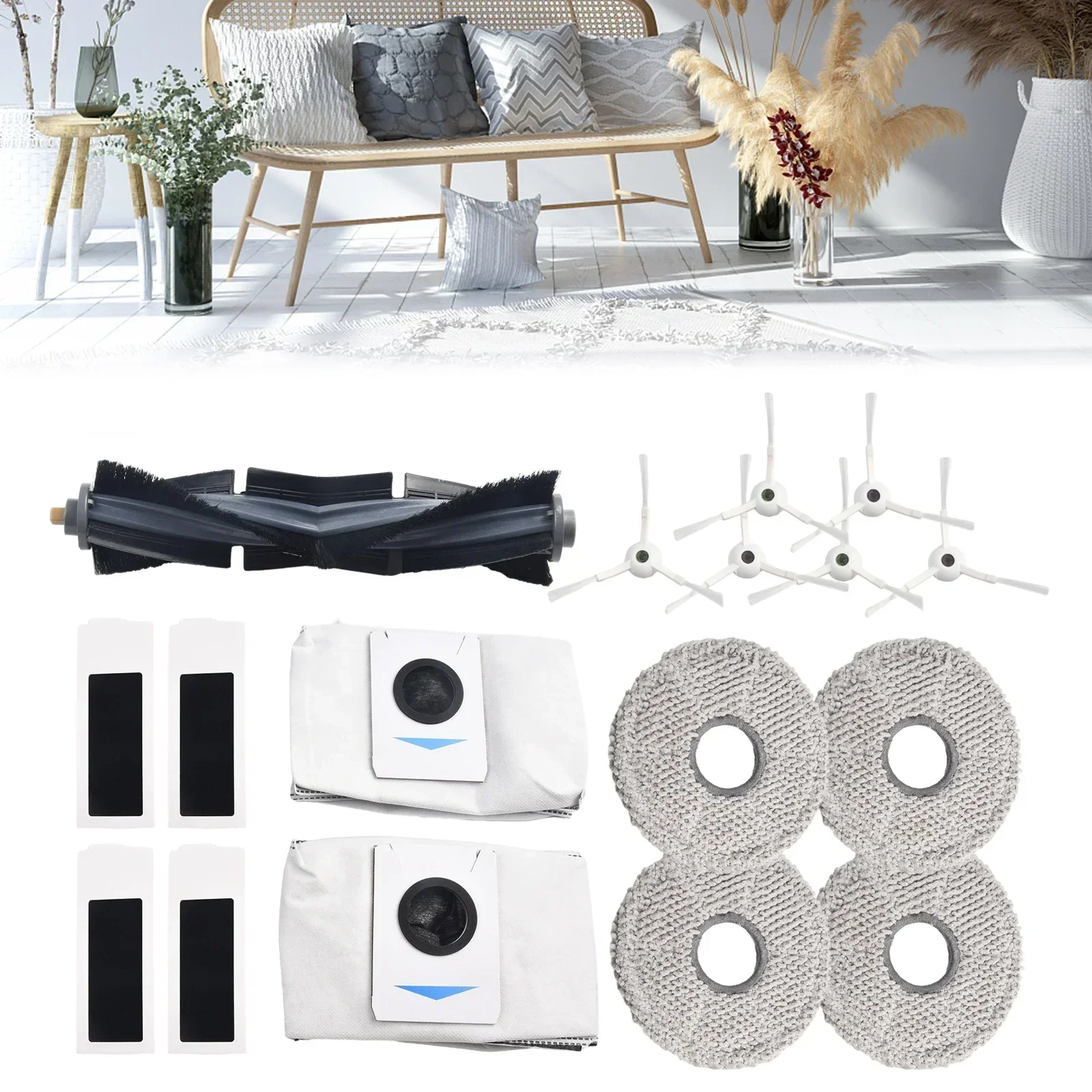 Vacuum Kit Side Brush Filter Replacement Spare Parts Vacuum Cleaner Accessories Dust Bags Main Brush Practical
Vacuum Kit Side Brush Filter Replacement Spare Parts Vacuum Cleaner Accessories Dust Bags Main Brush Practical