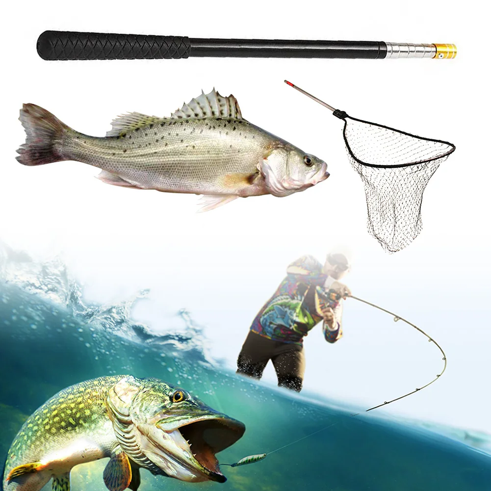 1.5M Retractable Fishing Landing Net Rod Stainless Steel Landing Net Pole Fishing Accessories for Freshwater and Saltwater
1.5M Retractable Fishing Landing Net Rod Stainless Steel Landing Net Pole Fishing Accessories for Freshwater and Saltwater