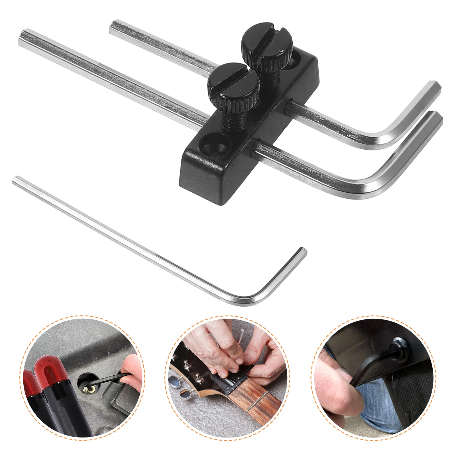 1Set Guitar Wrench Holder Metal Stable Construction Headstock Mount Guitar Maintenance Tool Kit Truss Rod Wrench
1Set Guitar Wrench Holder Metal Stable Construction Headstock Mount Guitar Maintenance Tool Kit Truss Rod Wrench