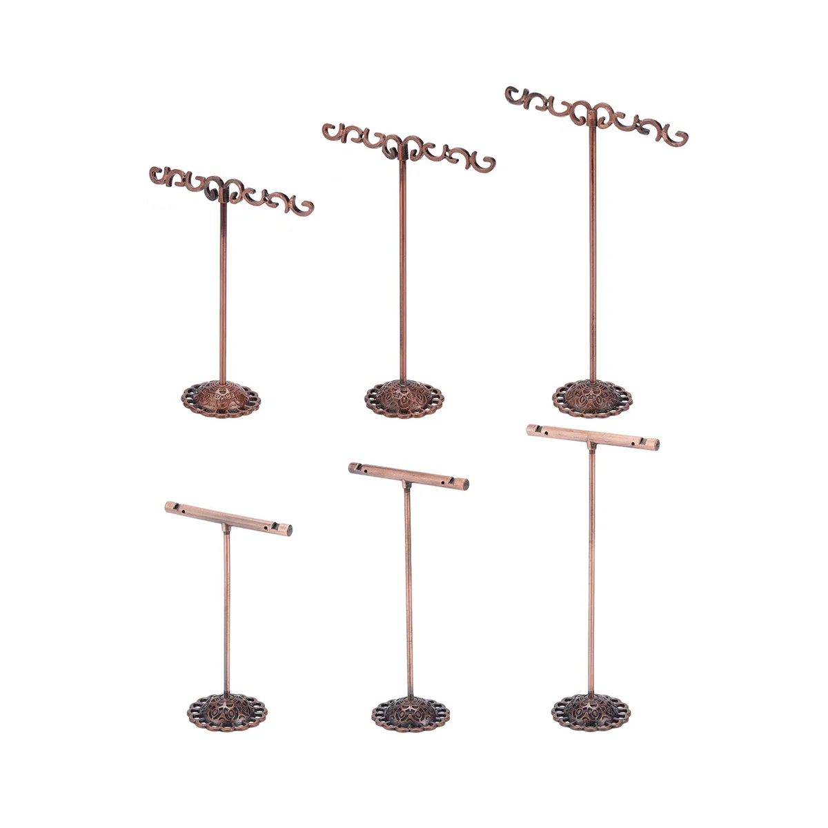 6Pcs Metal Jewelry Shelf Display Rack Stand Holder Earrings Organizer Storage Vintage Exquisite Gifts Red
6Pcs Metal Jewelry Shelf Display Rack Stand Holder Earrings Organizer Storage Vintage Exquisite Gifts Red