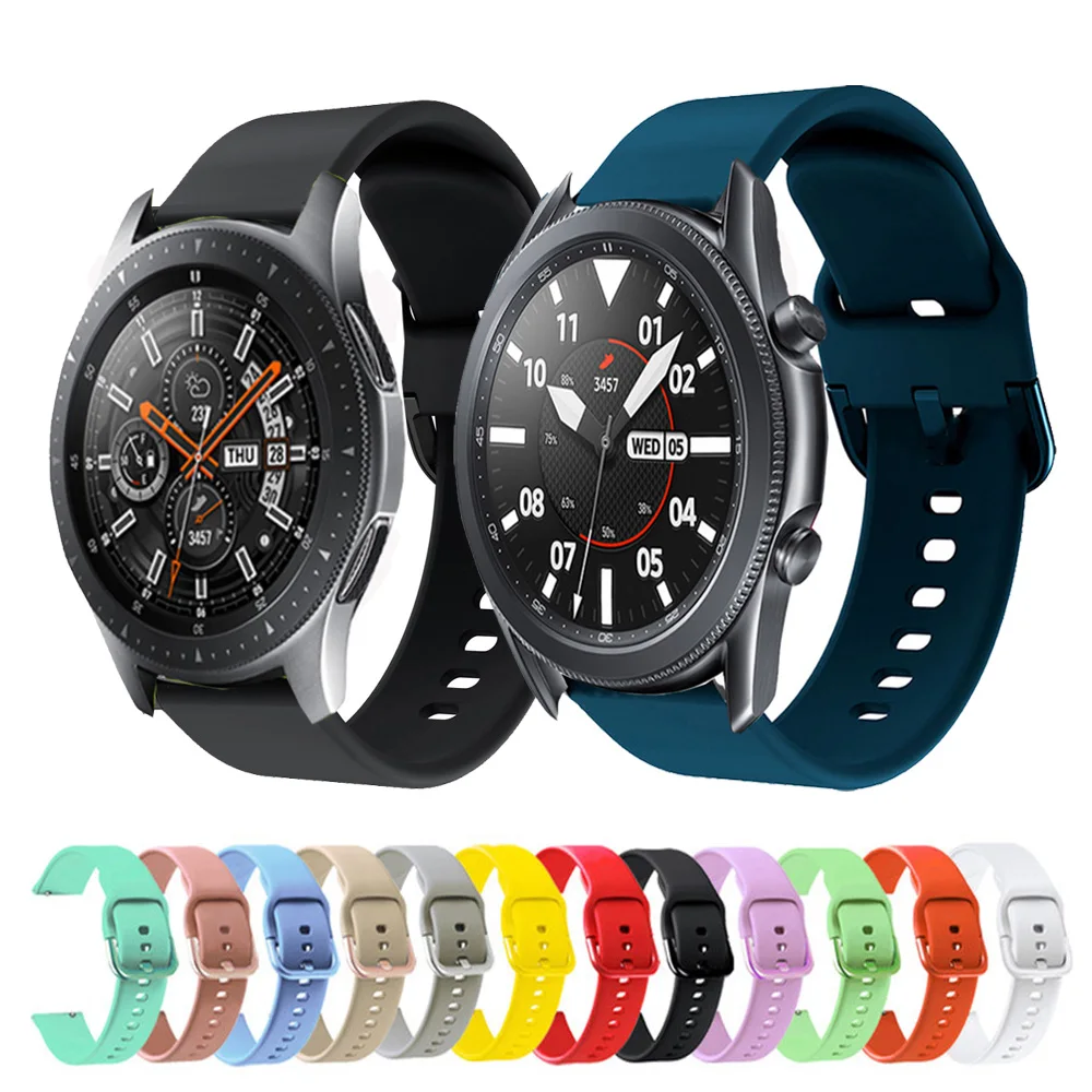20mm 22mm Silicone Replacement Band For Samsung Galaxy 42mm 46mm Smart Watch Sport Wrist Bracelet For Galaxy 3 41mm 45mm Strap
20mm 22mm Silicone Replacement Band For Samsung Galaxy 42mm 46mm Smart Watch Sport Wrist Bracelet For Galaxy 3 41mm 45mm Strap