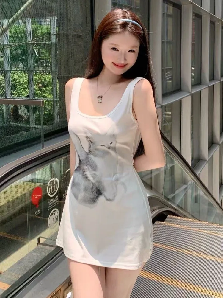 Summer New Style Pure Desire Spicy Girl Big Collar Strap Design Sensation Halter Dress Print Vest Top Korean Style Commute
Summer New Style Pure Desire Spicy Girl Big Collar Strap Design Sensation Halter Dress Print Vest Top Korean Style Commute