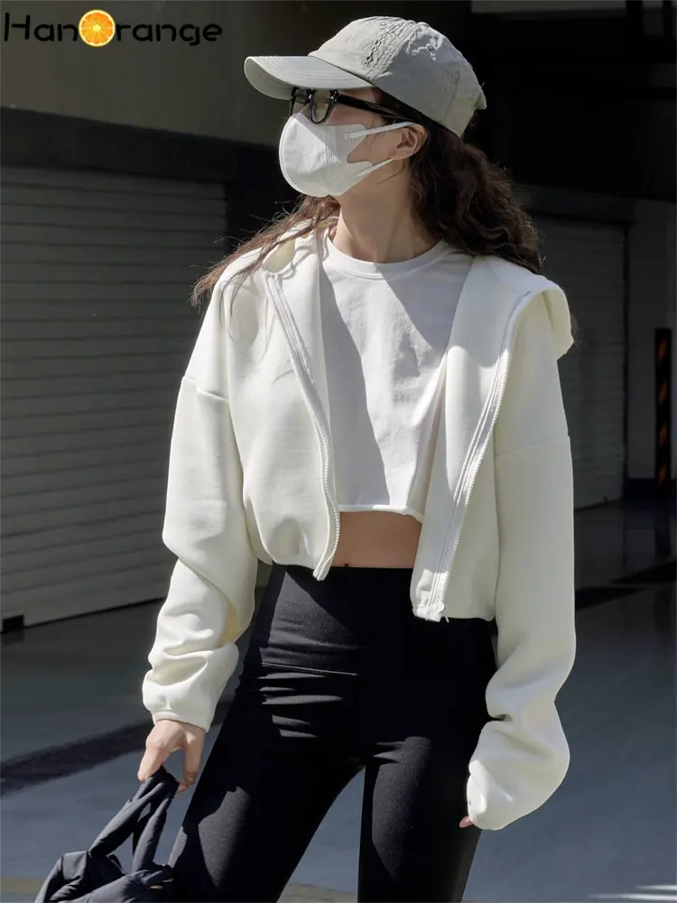 HanOrange 2026 Spring Summer Sports High Waist Short Hoodies Women Cropped Hooded Sweatshirt Loose Comfortable Top Female
HanOrange 2026 Spring Summer Sports High Waist Short Hoodies Women Cropped Hooded Sweatshirt Loose Comfortable Top Female