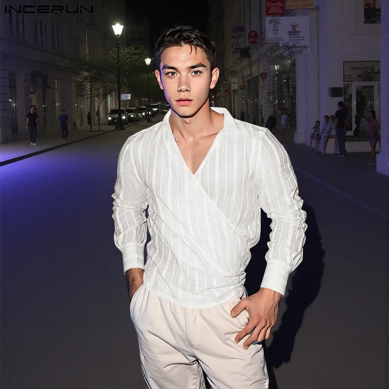 Fashion Well Fitting Tops INCERUN 2025 New Men's Deconstruct Striped Design Shirt Casual Clubwear Male Long Sleeved Blouse S-5XL
Fashion Well Fitting Tops INCERUN 2025 New Men's Deconstruct Striped Design Shirt Casual Clubwear Male Long Sleeved Blouse S-5XL