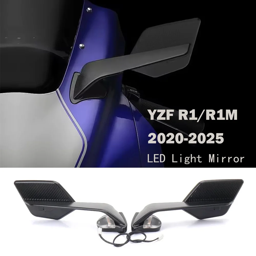 For YAMAHA YZF R1 R1M 2020-2025 NEW Motorcycle Accessories With LED Light Adjustable Swivel Wing Mirrors Blue Lens
For YAMAHA YZF R1 R1M 2020-2025 NEW Motorcycle Accessories With LED Light Adjustable Swivel Wing Mirrors Blue Lens