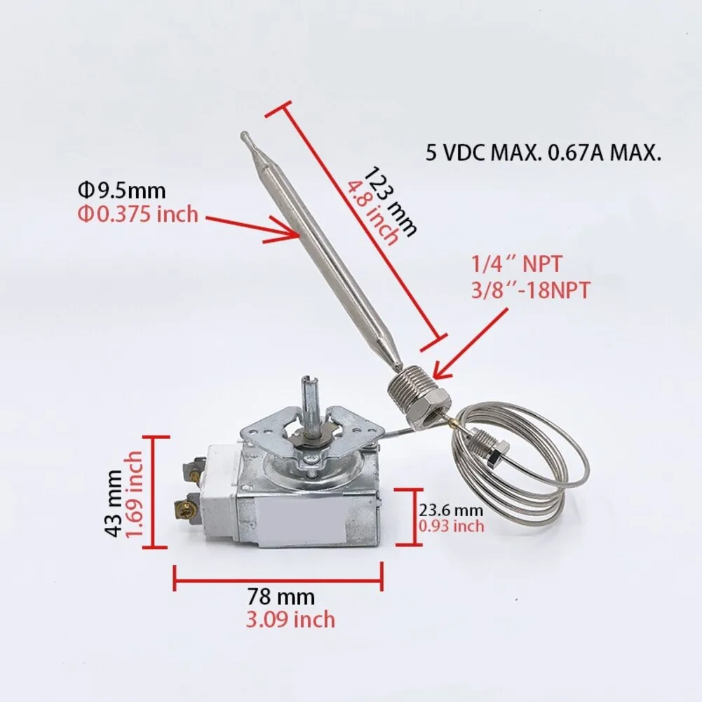Коммерческий термостат с высоким пределом для газовой фритюрницы 3/8 дюйма 1/4 дюйма NPT, совместимый с оборудованием Robertshaw
Коммерческий термостат с высоким пределом для газовой фритюрницы 3/8 дюйма 1/4 дюйма NPT, совместимый с оборудованием Robertshaw