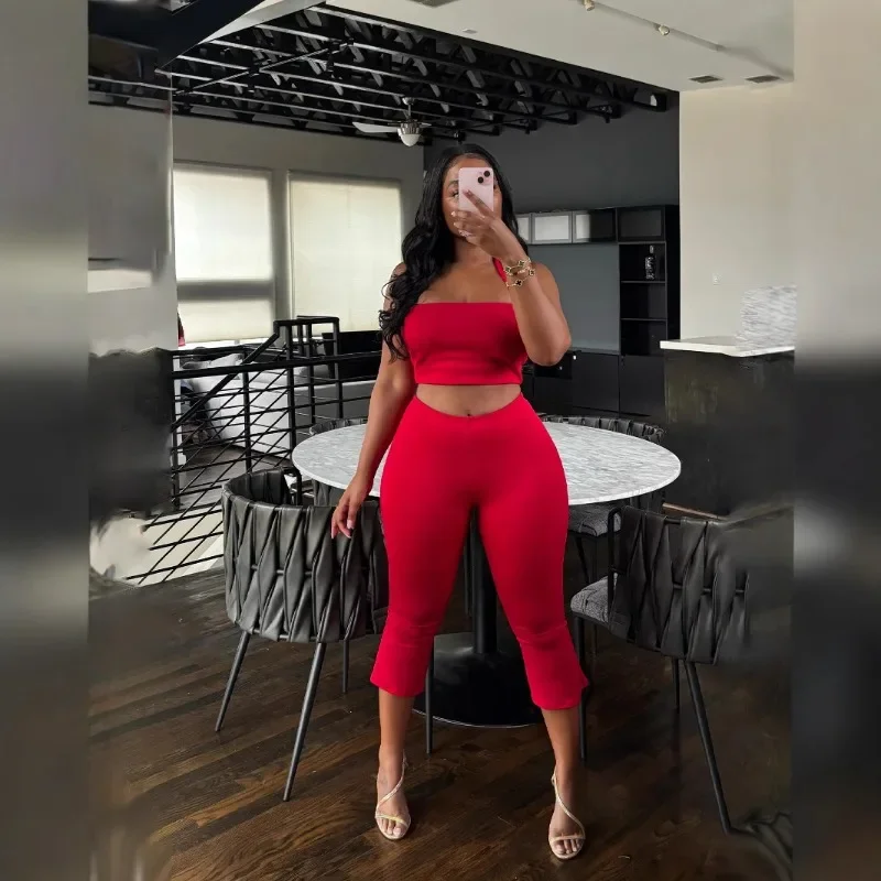 GUWU Женский комплект для фитнеса, топы без рукавов с лямкой на шее и брюки длиной до колена, уличное лето 2022, комплекты из двух предметов, спортивные костюмы 
GUWU Женский комплект для фитнеса, топы без рукавов с лямкой на шее и брюки длиной до колена, уличное лето 2022, комплекты из двух предметов, спортивные костюмы