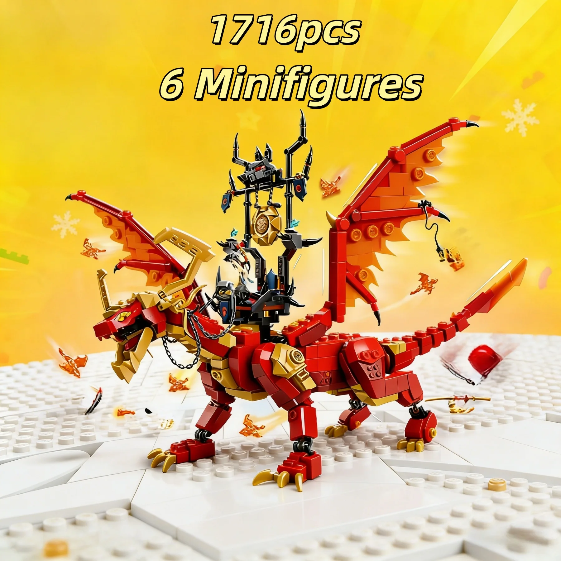 1716pcs source dragon assembled Kai Smith 71822 building blocks educational toys suitable for birthday gifts.
1716pcs source dragon assembled Kai Smith 71822 building blocks educational toys suitable for birthday gifts.