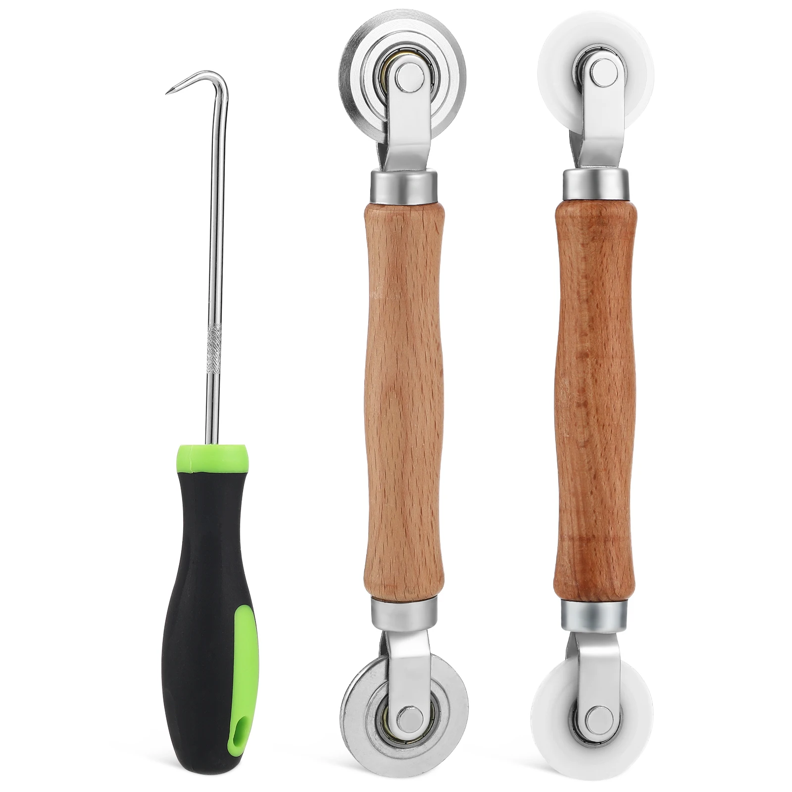 Aluminum Alloy Screen Roller Tool Kit with Metal Wheel Nylon Wheel Green Hook for Window Door Repair Installation
Aluminum Alloy Screen Roller Tool Kit with Metal Wheel Nylon Wheel Green Hook for Window Door Repair Installation