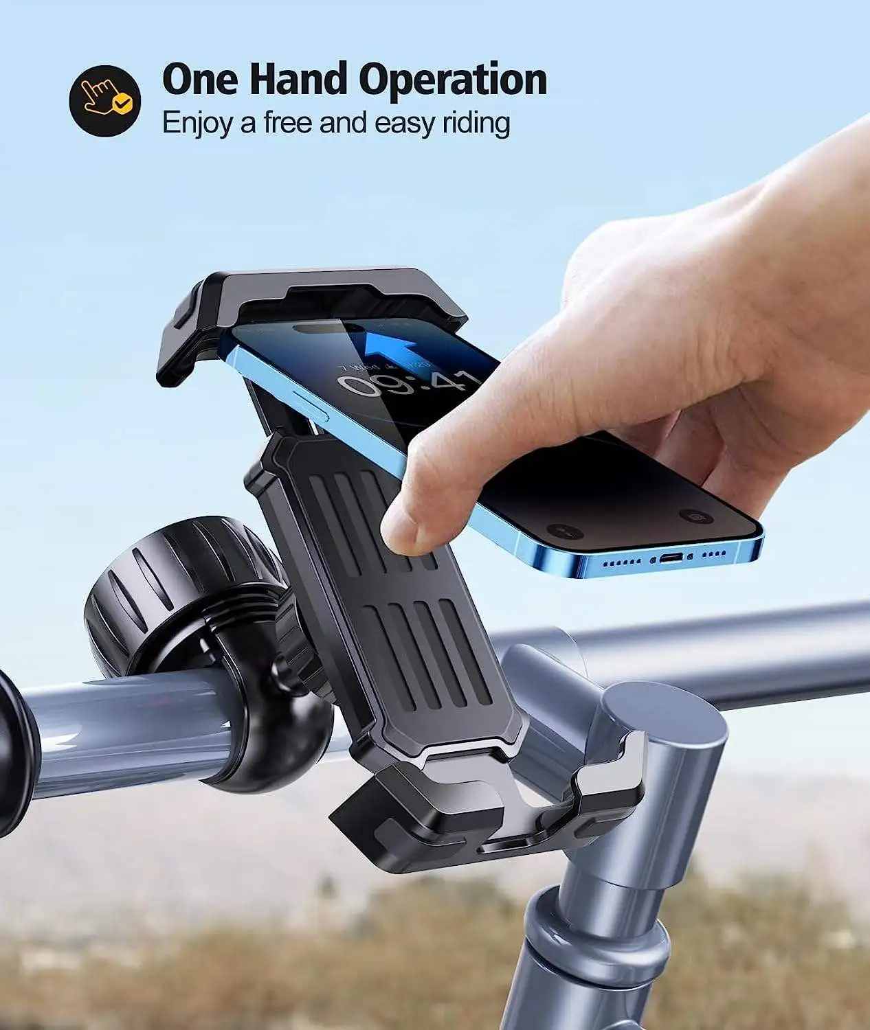 TIMESS-Motorcycle Phone Mount Anti Vibration Phone Holder for Motorcycle Handlebar Bike Phone Mount for iPhone for 4.7-7”Phone
TIMESS-Motorcycle Phone Mount Anti Vibration Phone Holder for Motorcycle Handlebar Bike Phone Mount for iPhone for 4.7-7”Phone