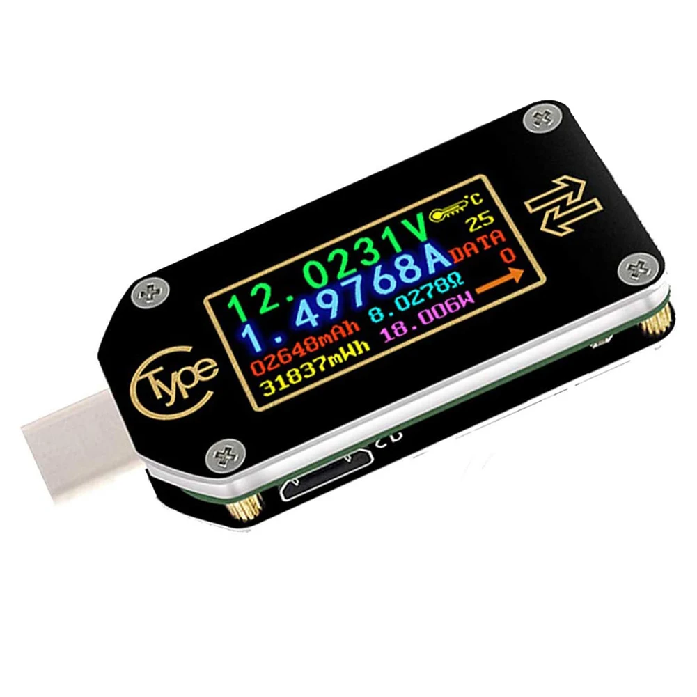 USB-тестер Type-C, мультиметр, Bluetooth, амперметр, вольтметр, измеритель, цветной ЖК-дисплей IPS, 2-полосный цифровой измеритель напряжения
USB-тестер Type-C, мультиметр, Bluetooth, амперметр, вольтметр, измеритель, цветной ЖК-дисплей IPS, 2-полосный цифровой измеритель напряжения