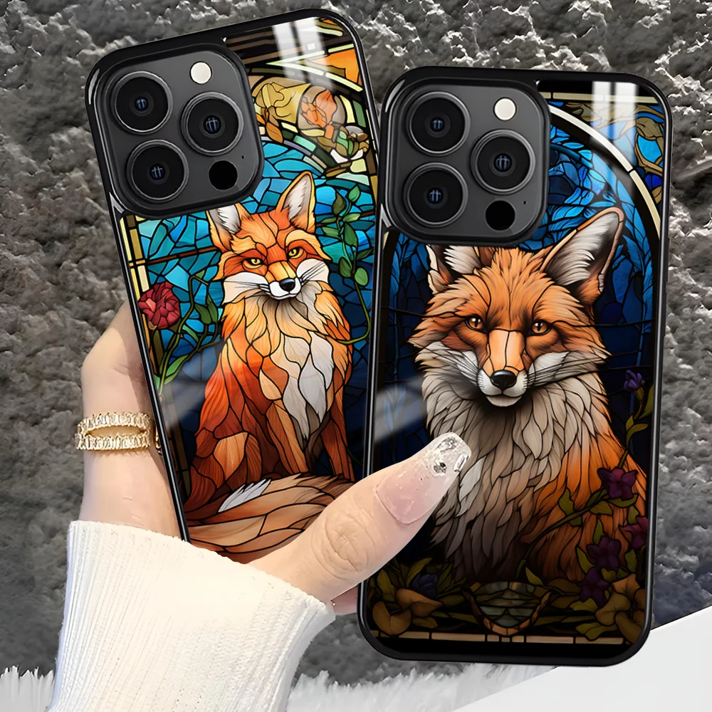 Stained Glass Fox Phone Case For iPhone 16 15 14 13 12 11 Pro Xs Max Mini Plus Antislip Shockproof Hard Funda
Stained Glass Fox Phone Case For iPhone 16 15 14 13 12 11 Pro Xs Max Mini Plus Antislip Shockproof Hard Funda