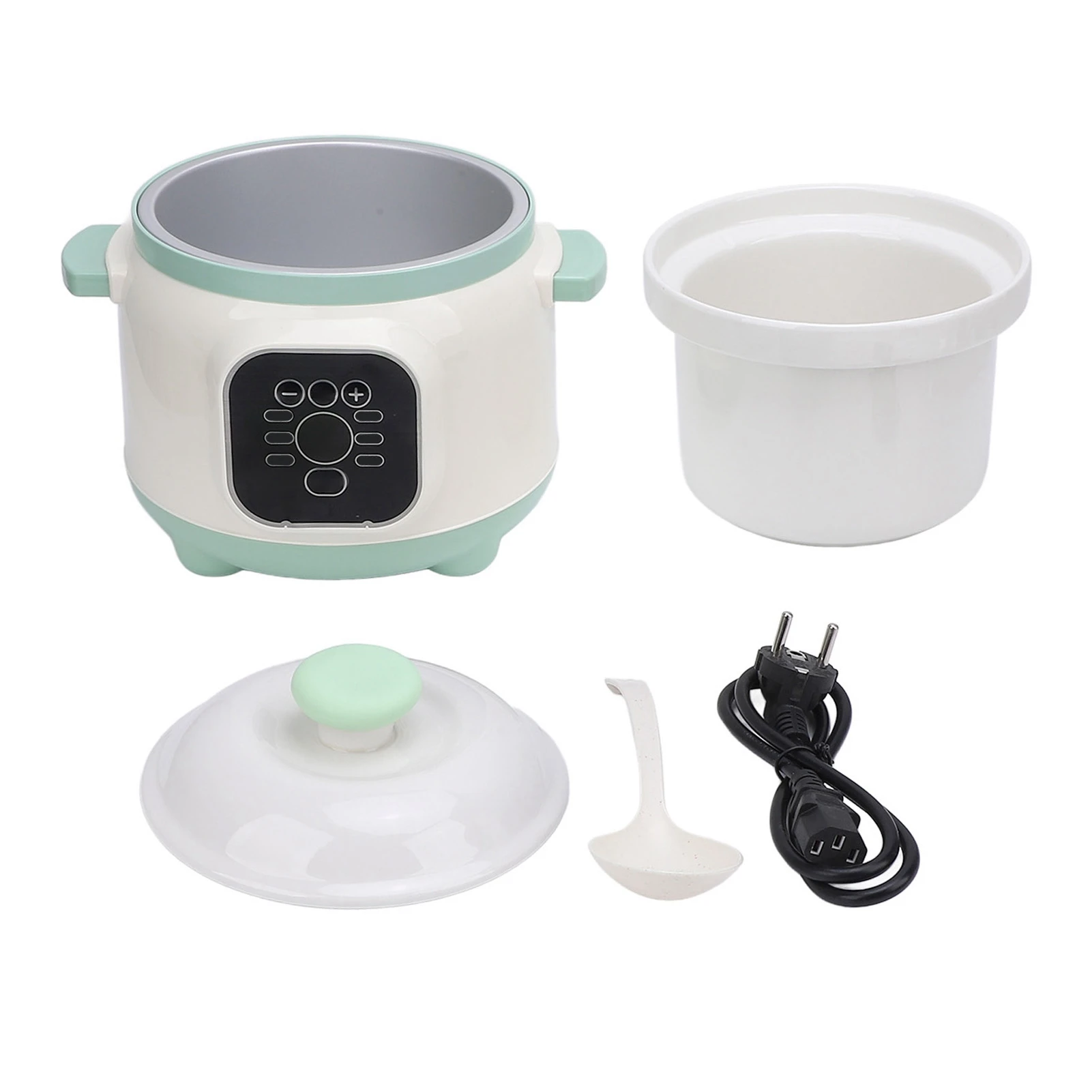 1.8L Electric Stew Pot Multifunctional Smart Preset Electric Cooker for Home Dorm 235W
1.8L Electric Stew Pot Multifunctional Smart Preset Electric Cooker for Home Dorm 235W
