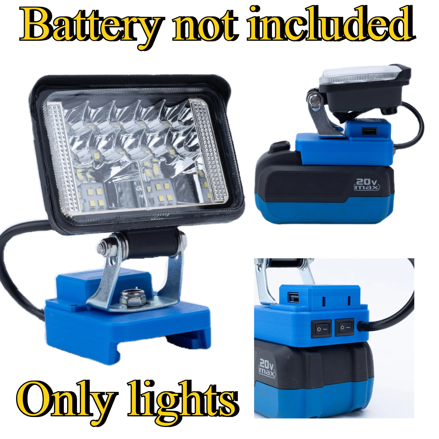 FOR Mastercraft 20v PWR POD Adapter Batteries Portable LED Wireless Work Light USB Outdoor Indoor High-Performance(No Battery)
FOR Mastercraft 20v PWR POD Adapter Batteries Portable LED Wireless Work Light USB Outdoor Indoor High-Performance(No Battery)