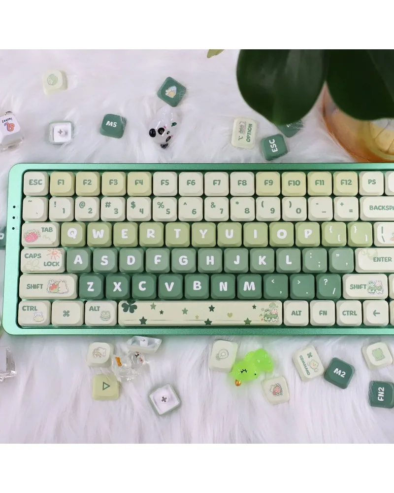 Mini 5MM low shaft light green theme keycap high value universal 139 key small full set keyboard mechanical key keycap
Mini 5MM low shaft light green theme keycap high value universal 139 key small full set keyboard mechanical key keycap
