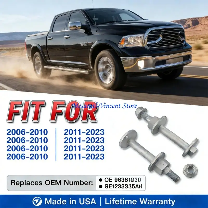A70F Lower Control Arm Bolts Replace 6508481AA K100390 for 1500 2500 3500 Adjustment Bolt Automotive Accessory
A70F Lower Control Arm Bolts Replace 6508481AA K100390 for 1500 2500 3500 Adjustment Bolt Automotive Accessory