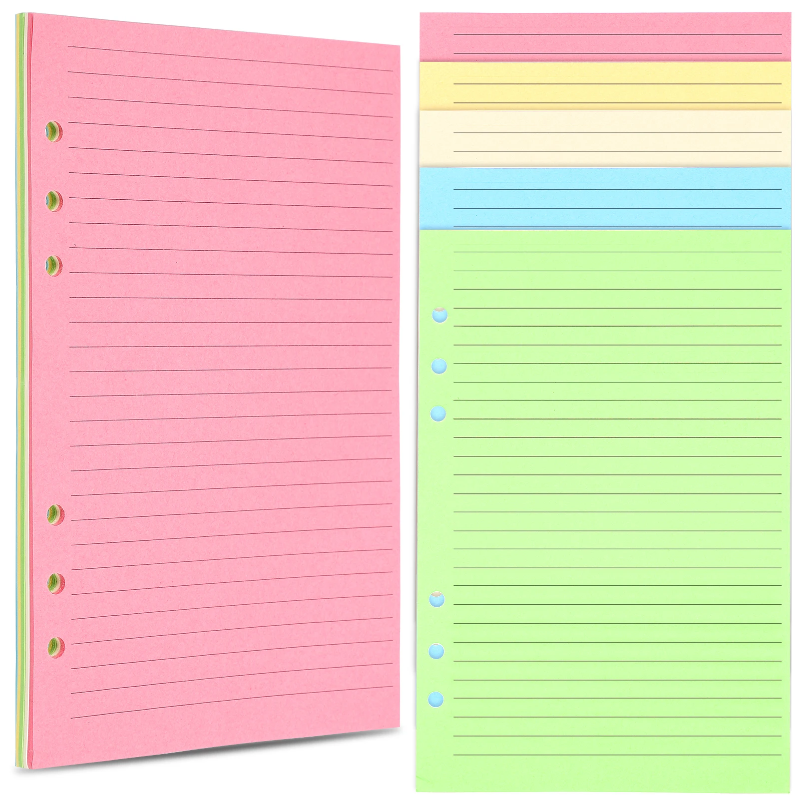 50pcs Loose A5 6-Hole Binder Notebook Paper Leaf Planner Fillers Thick Paper 6 Hole Notebook Refills Lined Journal Note Taking
50pcs Loose A5 6-Hole Binder Notebook Paper Leaf Planner Fillers Thick Paper 6 Hole Notebook Refills Lined Journal Note Taking