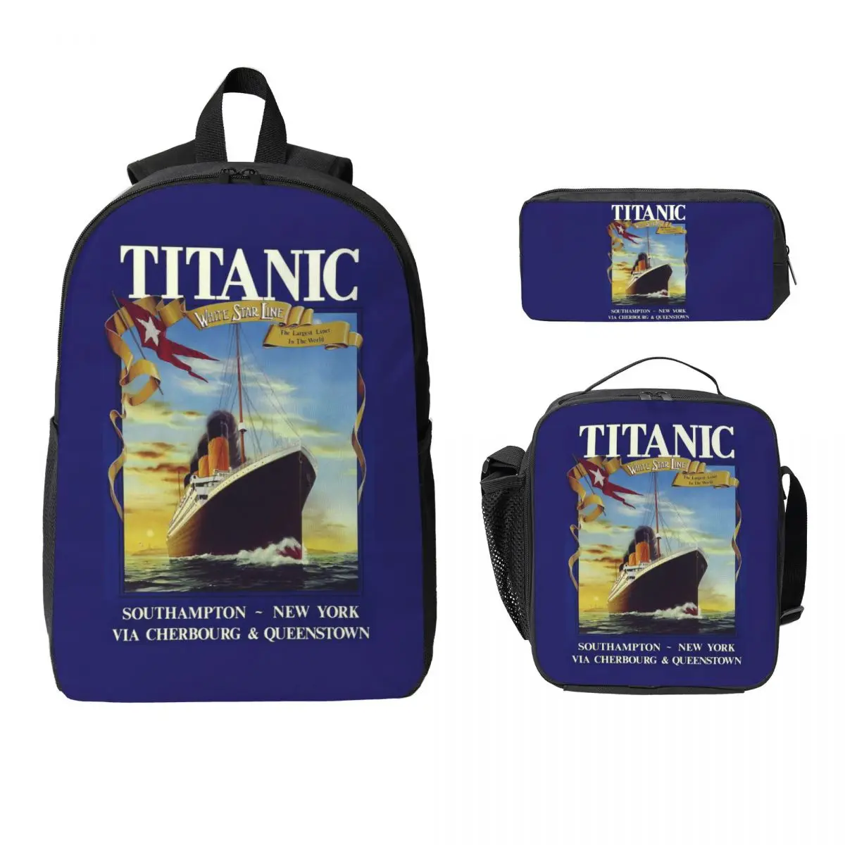 Lavoie Titanic Backpack Boys Girls BookBag School Bag Computer Shoulder Bags 3ps Insulated Lunch Bag Pencil Case
Lavoie Titanic Backpack Boys Girls BookBag School Bag Computer Shoulder Bags 3ps Insulated Lunch Bag Pencil Case