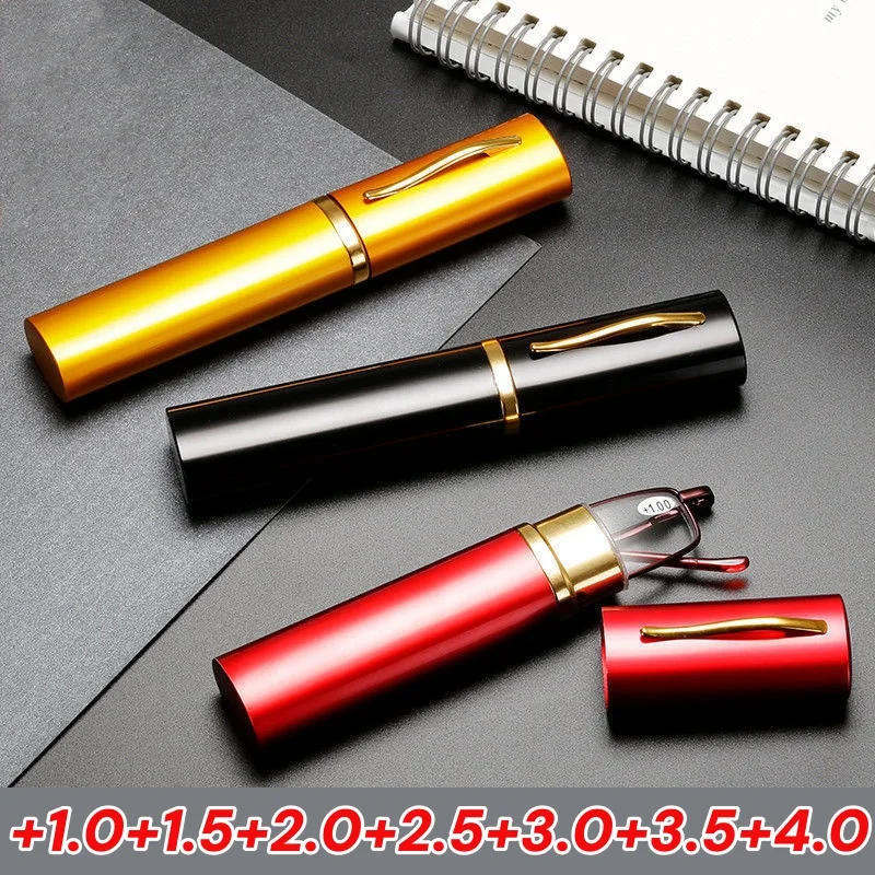 Unisex Portable Pen Holder Reading Glasses with Classic Glasses Case Ultra-light Fashion HD Anti-blue Light Presbyopia Glasses
Unisex Portable Pen Holder Reading Glasses with Classic Glasses Case Ultra-light Fashion HD Anti-blue Light Presbyopia Glasses