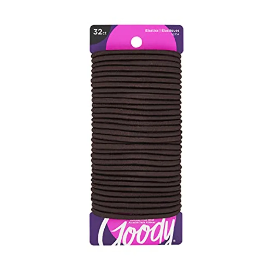 GOODY Ouchless Women's Hair Braided Elastics 4mm for Medium Hair, Brown, 32 Count Pack of 1
GOODY Ouchless Women's Hair Braided Elastics 4mm for Medium Hair, Brown, 32 Count Pack of 1
