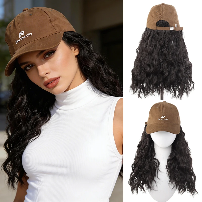 Women's Long Curly Synthetic Wig with Brown Baseball Cap, Casual & Trendy, Durable Fiber, Easy to Wear
Women's Long Curly Synthetic Wig with Brown Baseball Cap, Casual & Trendy, Durable Fiber, Easy to Wear