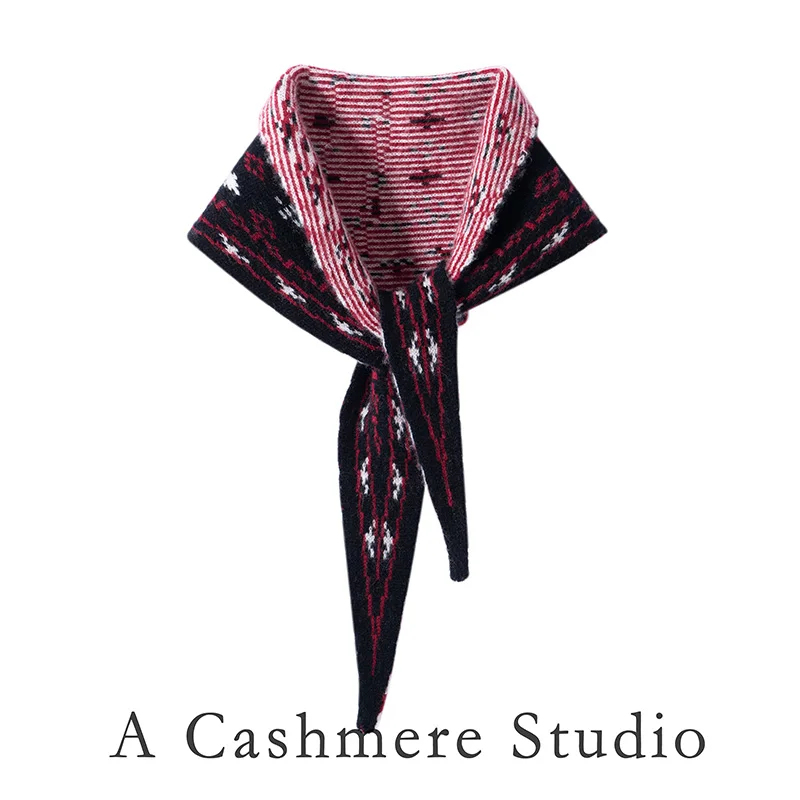 Women's Quality Cashmere Triangle Scarf Knitted Warm Neck Protection Versatile Shawl Jacquard Design for Autumn Winter Fashion..
Women's Quality Cashmere Triangle Scarf Knitted Warm Neck Protection Versatile Shawl Jacquard Design for Autumn Winter Fashion..