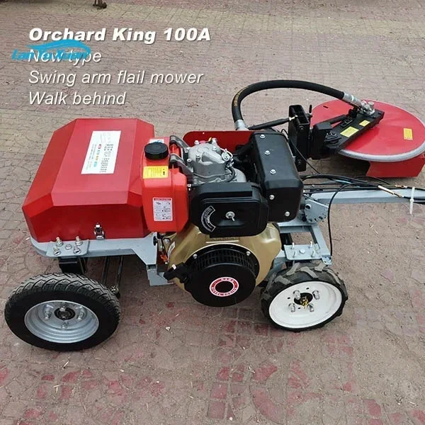 Orchard King 100A Vineyard Orchard Front Swing Arm Flali Mower Walk Behind Undervine Mowing with Swing Arm Disc
Orchard King 100A Vineyard Orchard Front Swing Arm Flali Mower Walk Behind Undervine Mowing with Swing Arm Disc