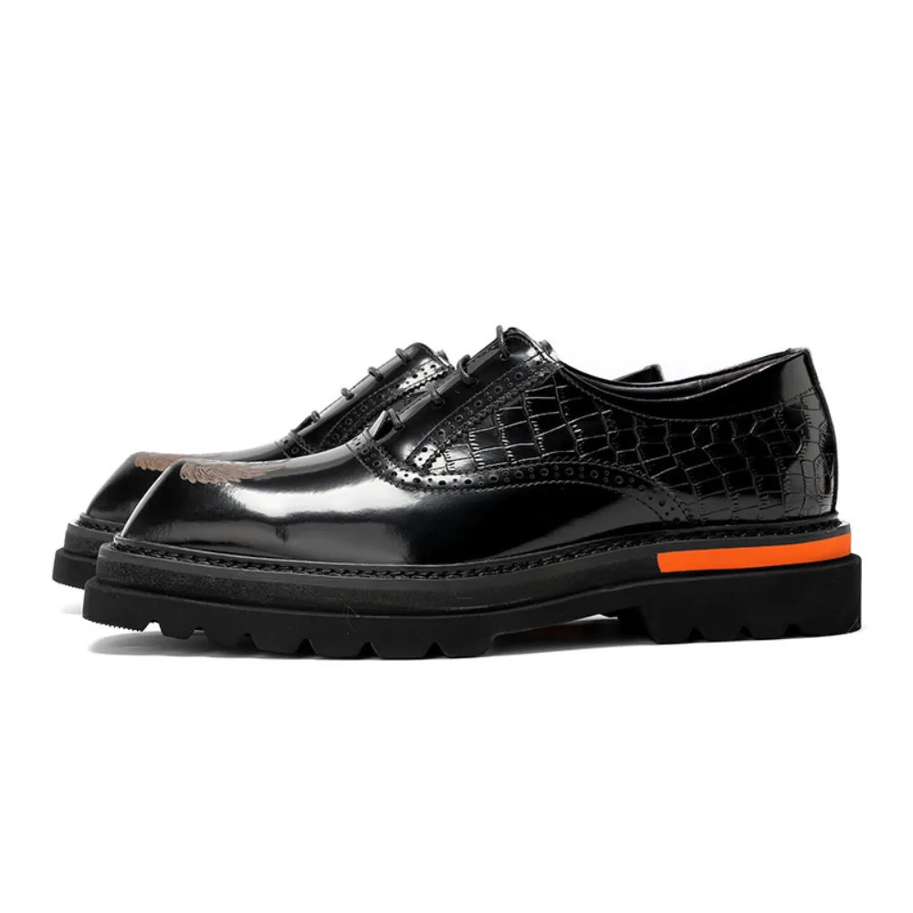 Men Formal Leather Shoes Glossy Genuine Leather Thick Sole Height Increasing Oxford Shoes Business Casual Fashion Male Footwear
Men Formal Leather Shoes Glossy Genuine Leather Thick Sole Height Increasing Oxford Shoes Business Casual Fashion Male Footwear