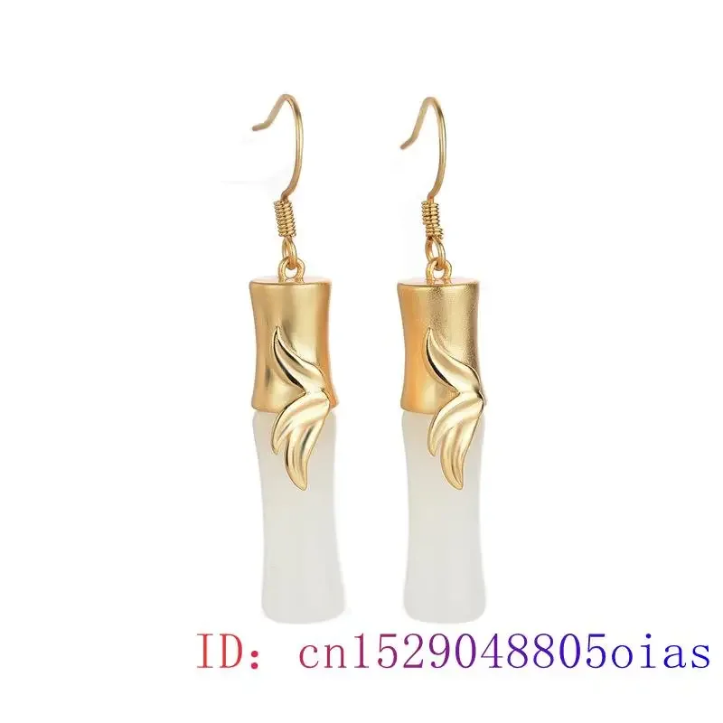 White Jade Bamboo Earrings Gifts Fashion Jewelry Crystal Charm Gemstone 925 Silver Natural Chalcedony Women Amulet Zircon
White Jade Bamboo Earrings Gifts Fashion Jewelry Crystal Charm Gemstone 925 Silver Natural Chalcedony Women Amulet Zircon