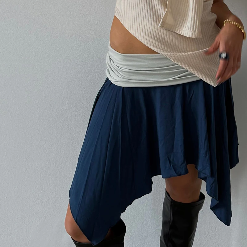 Coquette 90s Vintage A-line Skirt Y2k Hotsweet Girl Iregular Hem Mini Skirt Patchwork Folds Low Rise Skirt Going Out Streetwear
Coquette 90s Vintage A-line Skirt Y2k Hotsweet Girl Iregular Hem Mini Skirt Patchwork Folds Low Rise Skirt Going Out Streetwear