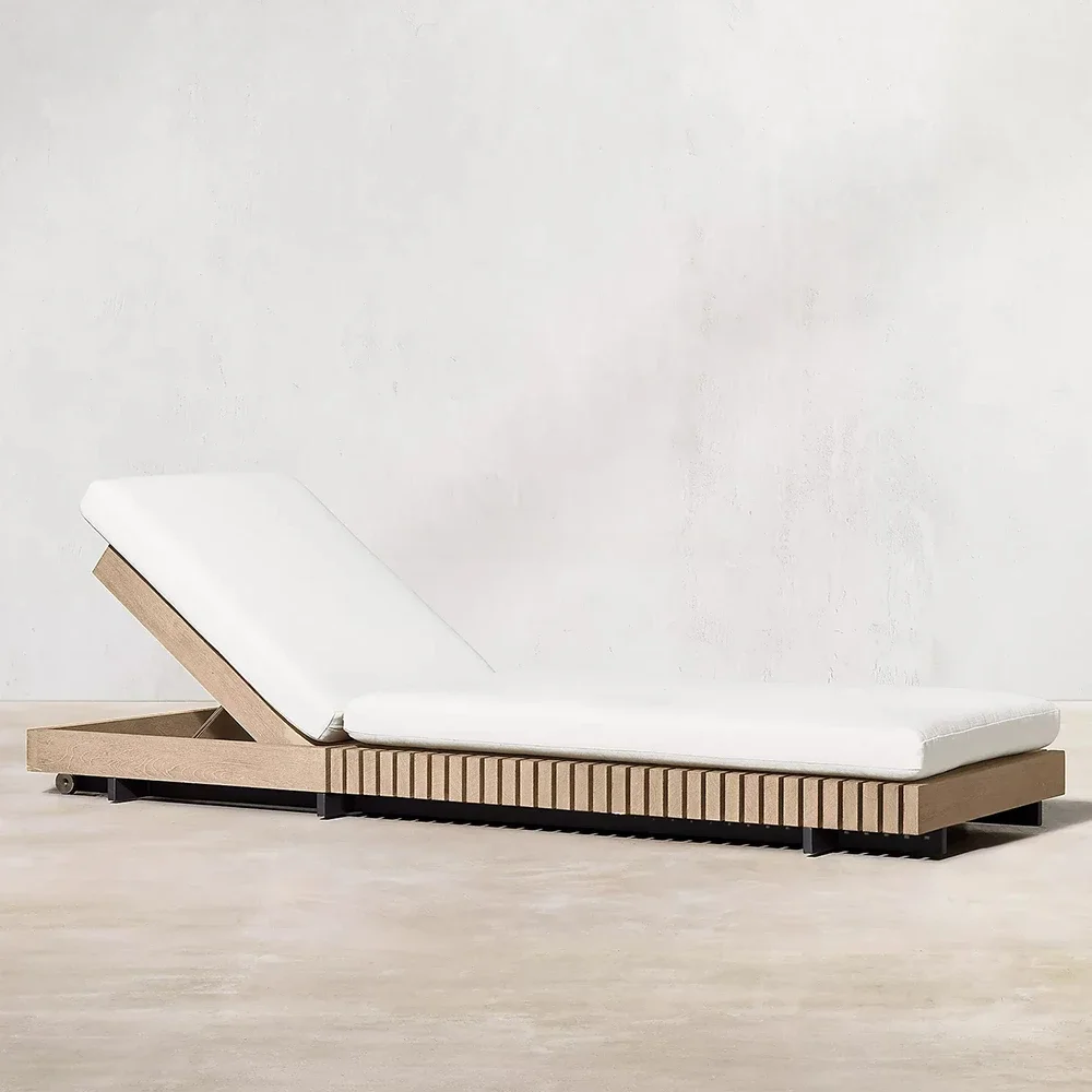 Outdoor Teak Wood Chaise Chair Aluminum Double Sunbed Waterproof For Swimming Pool,Beach,Hotel,Deck
Outdoor Teak Wood Chaise Chair Aluminum Double Sunbed Waterproof For Swimming Pool,Beach,Hotel,Deck