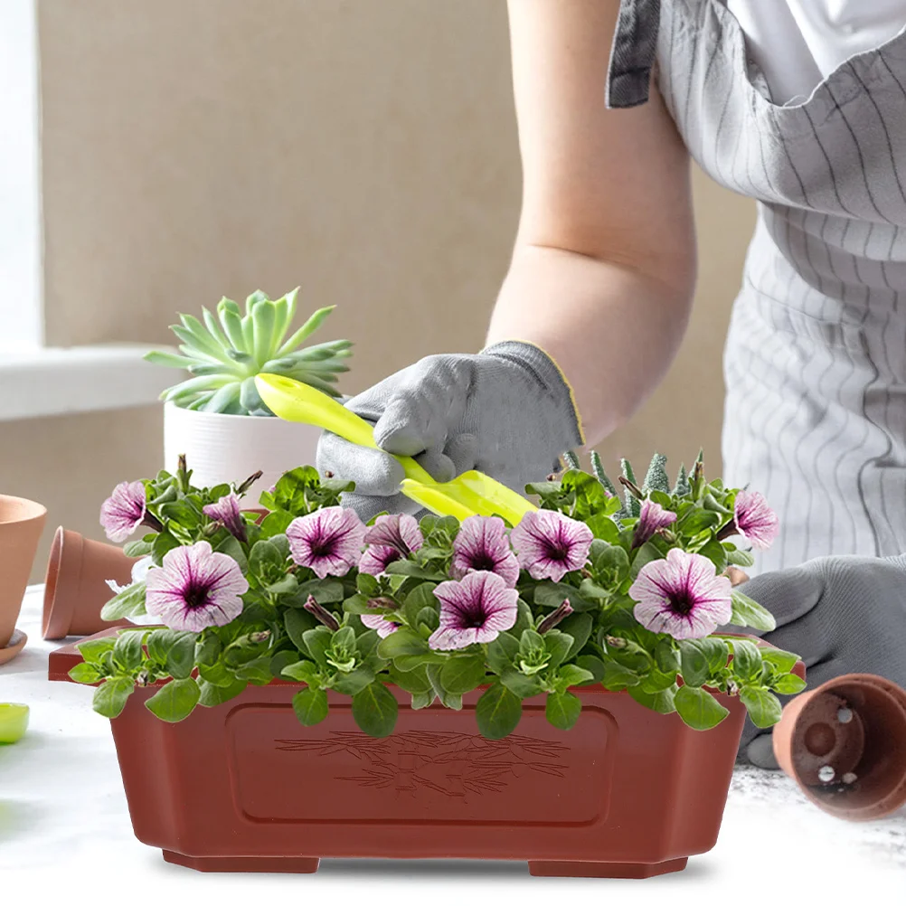 6Pcs Long Lasting Plastic Flower Pots with Holes for Improved Plant Survival Rate Garden Balcony Yard Planter Flower Pot Stand
6Pcs Long Lasting Plastic Flower Pots with Holes for Improved Plant Survival Rate Garden Balcony Yard Planter Flower Pot Stand