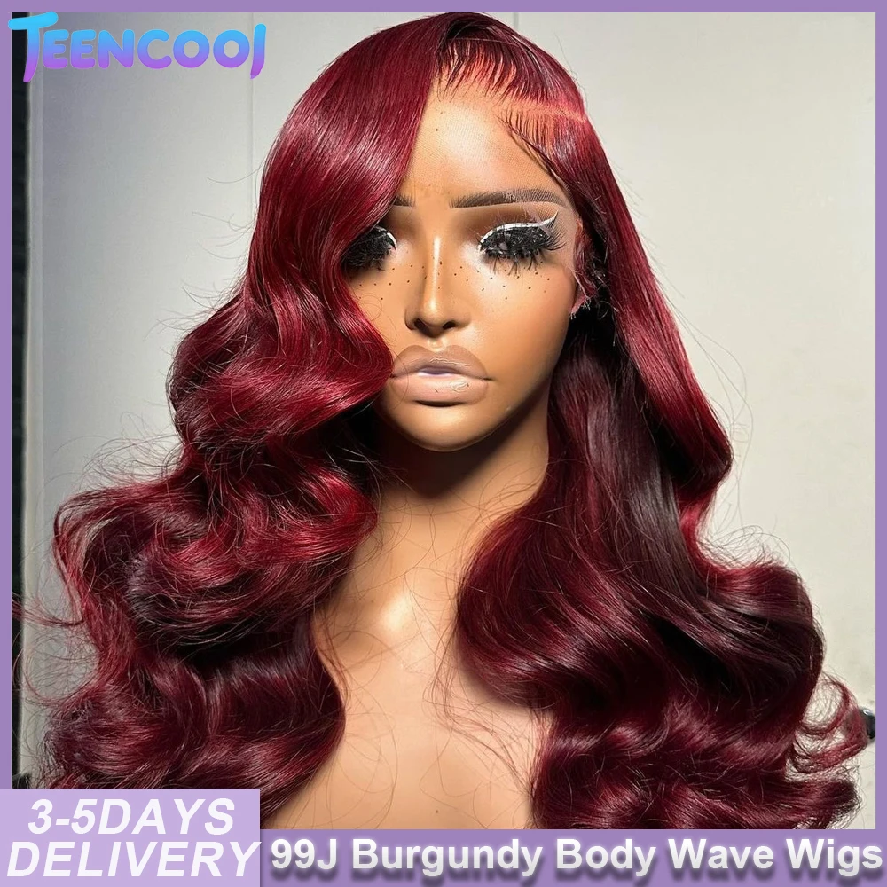 180% Body Wave Wig Burgundy 99J Lace Front Wig 13x4 13x6 HD Lace Frontal Wig Human Hair Pre Plucked 99j Red Colored Wigs 16 18 20 22 24 26 28 30 Inch
180% Body Wave Wig Burgundy 99J Lace Front Wig 13x4 13x6 HD Lace Frontal Wig Human Hair Pre Plucked 99j Red Colored Wigs 16 18 20 22 24 26 28 30 Inch