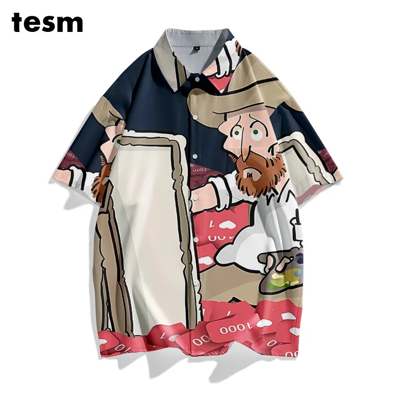 TESM Летние одинаковые гавайские рубашки для пар-унисекс, свободные дышащие солнцезащитные топы с короткими рукавами для мужчин и женщин, пляжные топы для отдыха
TESM Летние одинаковые гавайские рубашки для пар-унисекс, свободные дышащие солнцезащитные топы с короткими рукавами для мужчин и женщин, пляжные топы для отдыха