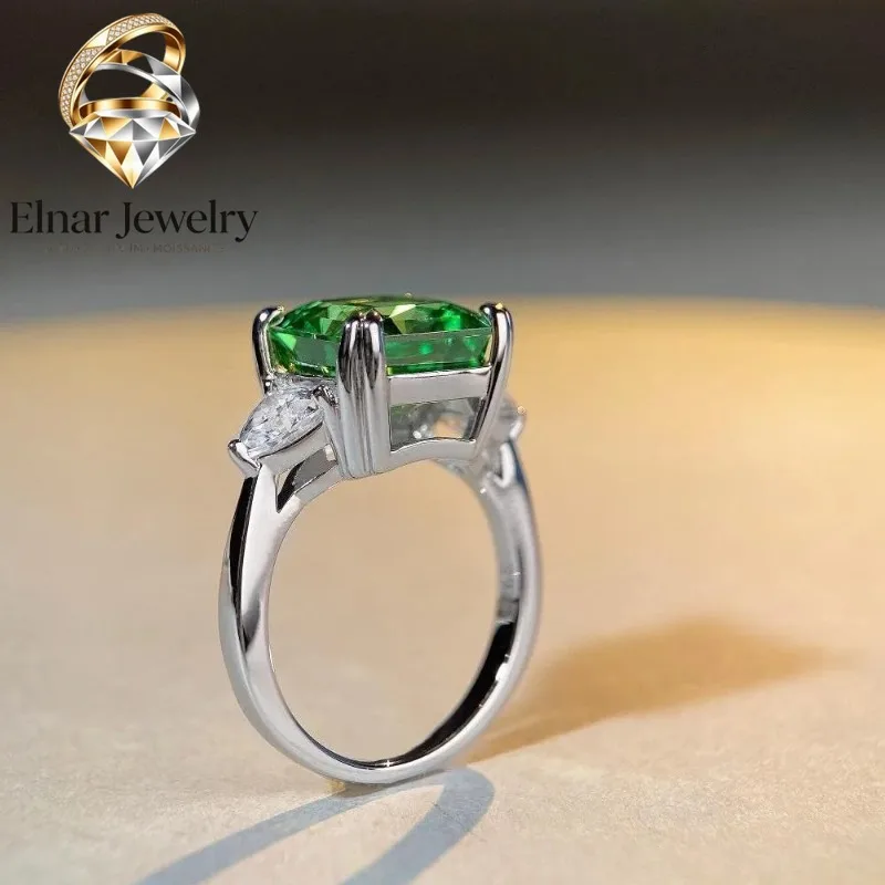 Elnar Jewelry Luxury Solid Platinum PT950 Women's Diamond Ring Emerald Green 5 karat Moissanite Diamond Ring
Elnar Jewelry Luxury Solid Platinum PT950 Women's Diamond Ring Emerald Green 5 karat Moissanite Diamond Ring