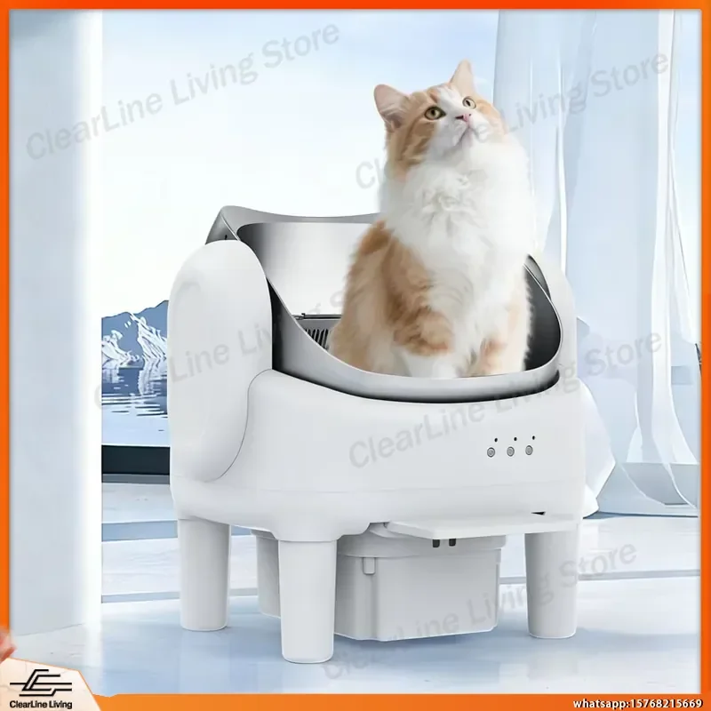 Stainless Steel Self Cleaning Cat Litter Box Automatic Smart Cat Toilet with Safety Protection for Indoor Cats Pet Supplies
Stainless Steel Self Cleaning Cat Litter Box Automatic Smart Cat Toilet with Safety Protection for Indoor Cats Pet Supplies