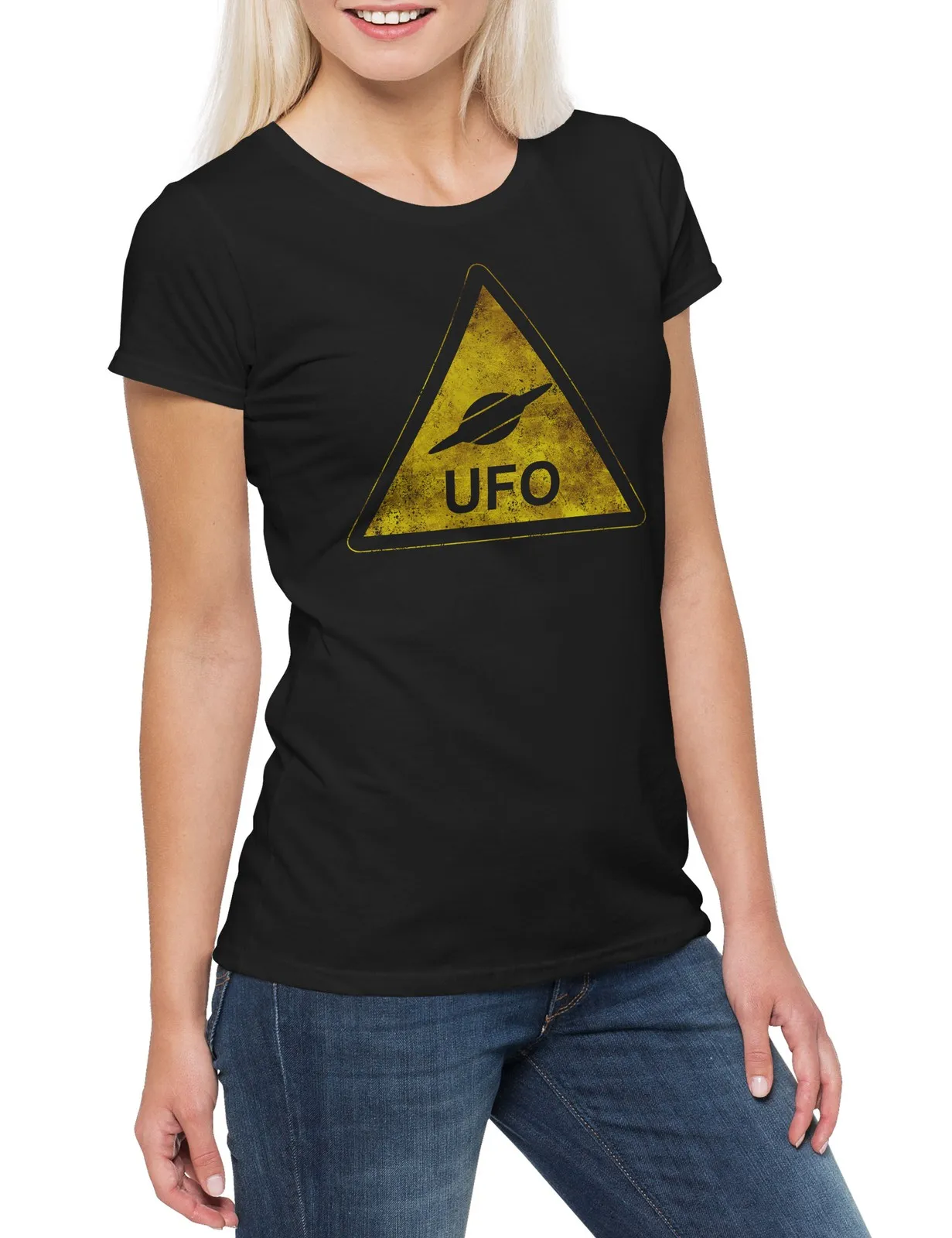 UFO Sign Womens T-Shirt Alien Invader Haunebu 12 Grey Area 51 TR3B Adamski Flying
UFO Sign Womens T-Shirt Alien Invader Haunebu 12 Grey Area 51 TR3B Adamski Flying