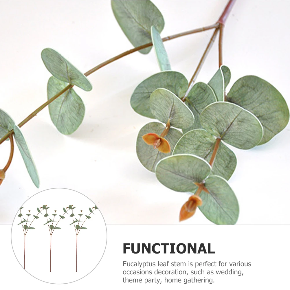 3 Pcs Outdoors Fake Flower Decoration Artificial Leave Eucalyptus Green Iron Wire Leaves Baby
3 Pcs Outdoors Fake Flower Decoration Artificial Leave Eucalyptus Green Iron Wire Leaves Baby