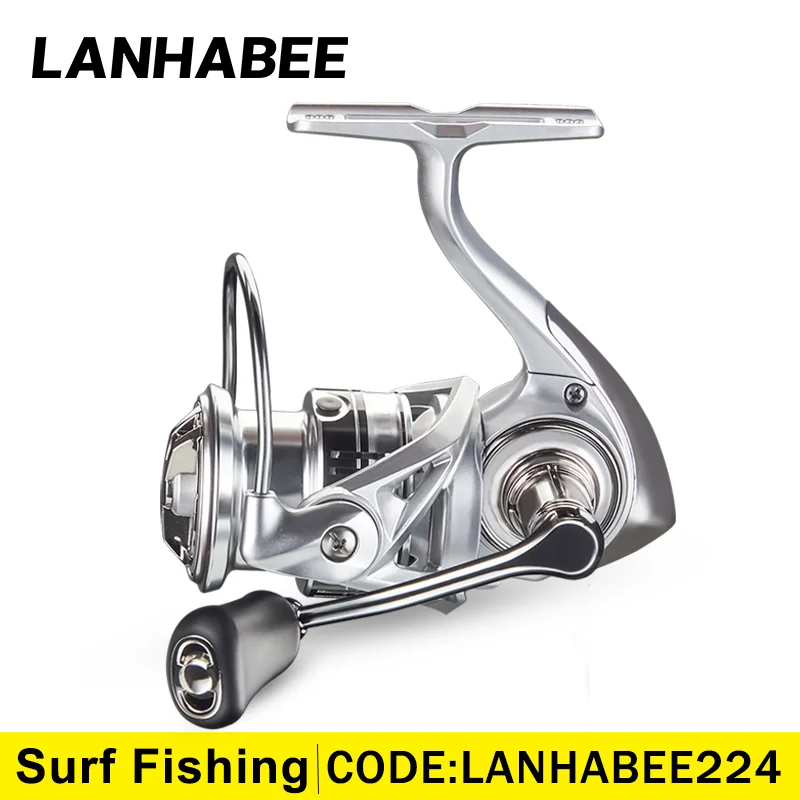 LANHABEE Spinning Reel Ultra Light Shallow Spool 3+1BB 5.2:1Drag Surf Fishing All-metal Fishing Reel for Long-distance Casting
LANHABEE Spinning Reel Ultra Light Shallow Spool 3+1BB 5.2:1Drag Surf Fishing All-metal Fishing Reel for Long-distance Casting