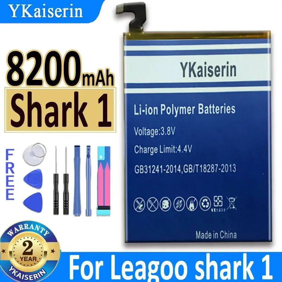 Сменный аккумулятор премиум-класса для мобильного телефона Leagoo Shark 1 8200 мАч 
Сменный аккумулятор премиум-класса для мобильного телефона Leagoo Shark 1 8200 мАч