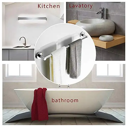 Wall-Mounted Adjustable Single Towel Bar 15-26 Inch, 304 Stainless Steel, Chrome Finish For Bathroom And Kitchen Use
Wall-Mounted Adjustable Single Towel Bar 15-26 Inch, 304 Stainless Steel, Chrome Finish For Bathroom And Kitchen Use