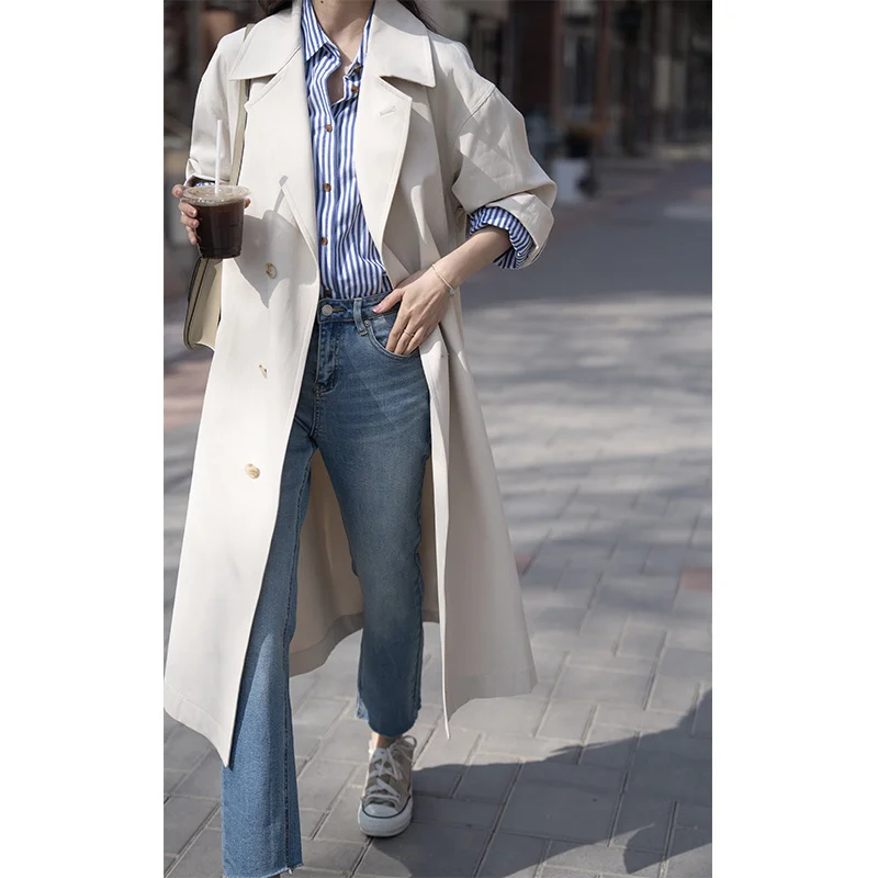 Classic Sle Long Coat in Beige Versatile Comfortable Elephant And Girfe 30320 Cotton And Rayon Fiber Ladies Coat
Classic Sle Long Coat in Beige Versatile Comfortable Elephant And Girfe 30320 Cotton And Rayon Fiber Ladies Coat